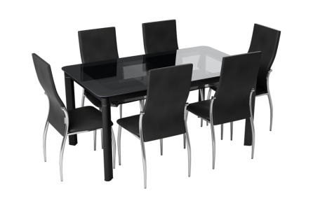 BRAWN 6 SEATER DINING TABLE SET