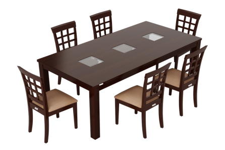 LEO 6 SEATER DINING TABLE SET