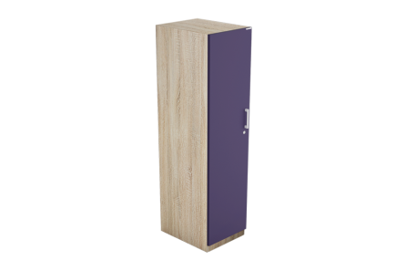 KALISTA WOODEN WARDROBE 1 DOOR (MATT PURPLE)