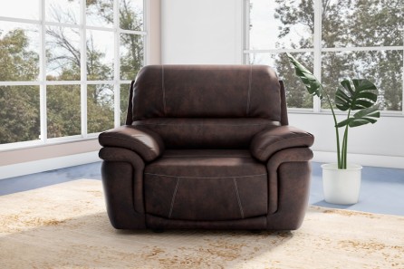 MACKENZIE 1 SEATER RECLINER (BROWN)