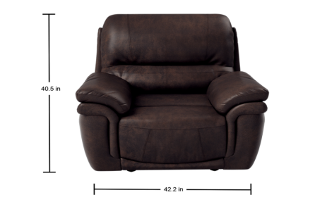 MACKENZIE 1 SEATER RECLINER (BROWN)