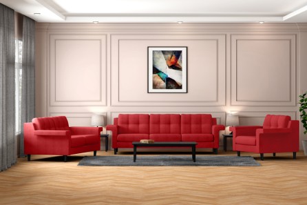 FLIGHT 2 SEATER SOFA (RED)