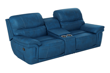 MACKENZIE 2 SEATER RECLINER (BLUE)