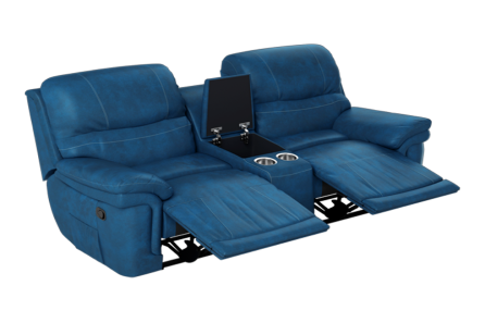 MACKENZIE 2 SEATER RECLINER (BLUE)