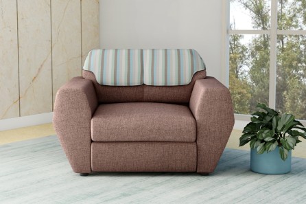 FACET 1 SEATER SOFA (BROWN)