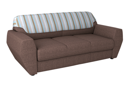 FACET 3 SEATER SOFA (BROWN)