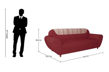 PETAL 3 SEATER SOFA